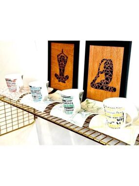 RARE Set of 4 Villeroy & Boch New Wave Cities Espresso Cups & Plates Duos 2013